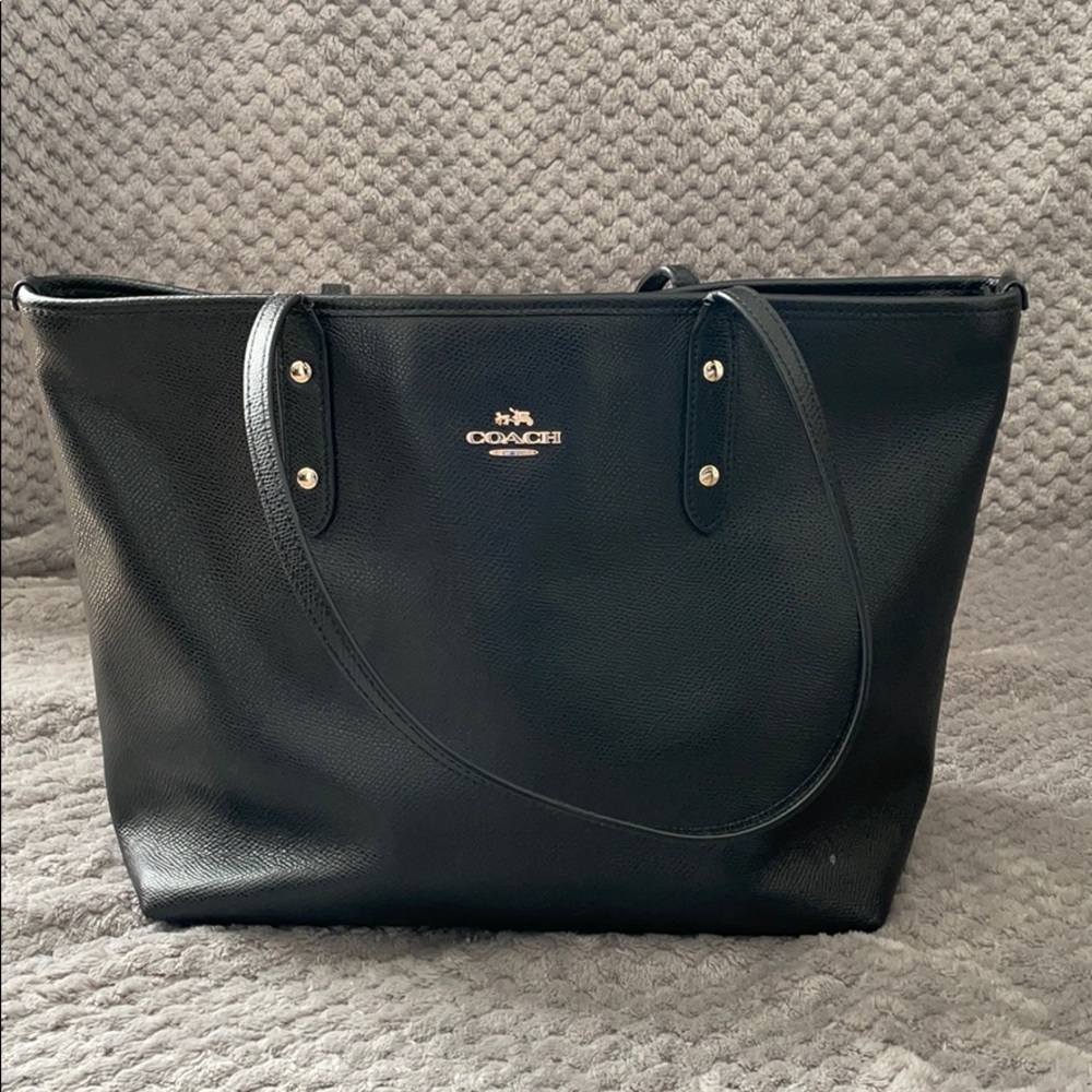 Black Leather Coach Purse